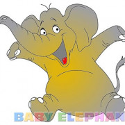 Baby Elephant Coloring